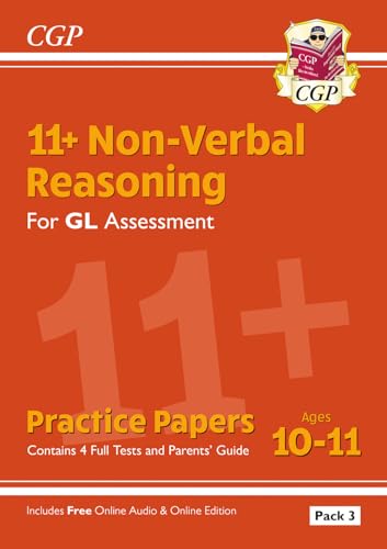 11+ GL Non-Verbal Reasoning Practice Papers: Ages 10-11 Pack 3 (inc Parents' Guide & Online Edition) von Coordination Group Publications Ltd (CGP)